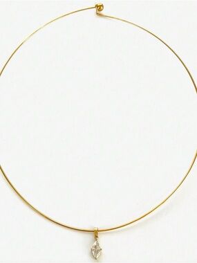 Buy now! Gold marquise pendant necklace